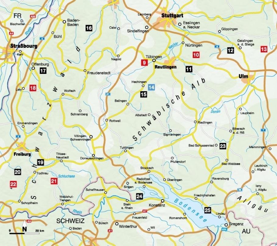 Die Wander-Bucket-List Baden-Württemberg
