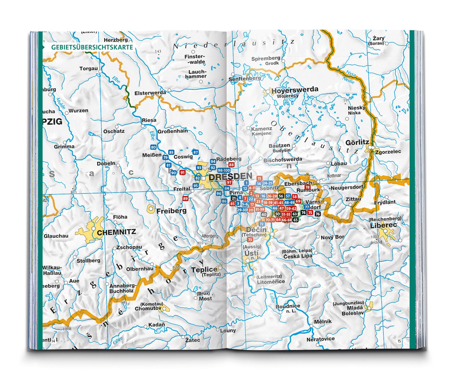 KOMPASS Wanderlust Elbsandsteingebirge und bei Dresden