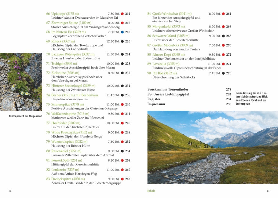 Hohe Ziele. Die besten 3000er für Wanderer in den Ostalpen. Wanderführer: die schönsten 3000er auf einfachen Wegen besteigen. Tourenführer: mit Wegbeschreibungen, Tourensteckbriefen und Karten.
