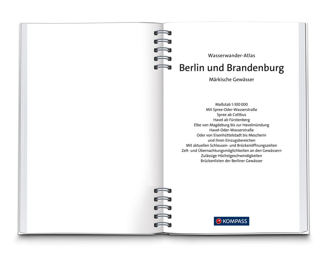 KOMPASS Wasserwanderatlas Berlin und Brandenburg