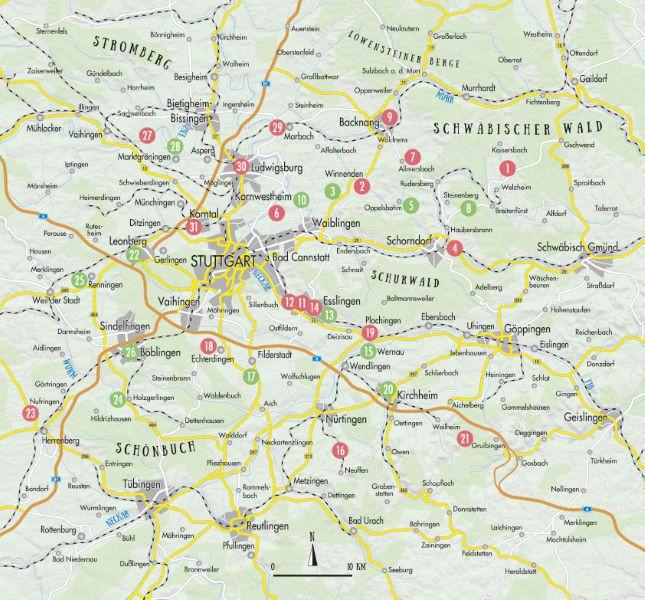 Cafés und Ateliers rund um Stuttgart