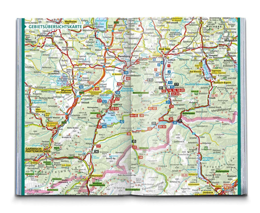 KOMPASS Wanderführer Isarwinkel, Bad Tölz, Lenggries, Walchensee, 60 Touren mit Extra-Tourenkarte