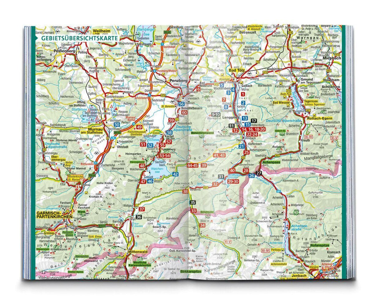 KOMPASS Wanderführer Isarwinkel, Bad Tölz, Lenggries, Walchensee, 60 Touren mit Extra-Tourenkarte