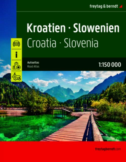 Kroatien - Slowenien, Autoatlas 1:150.000, freytag & berndt