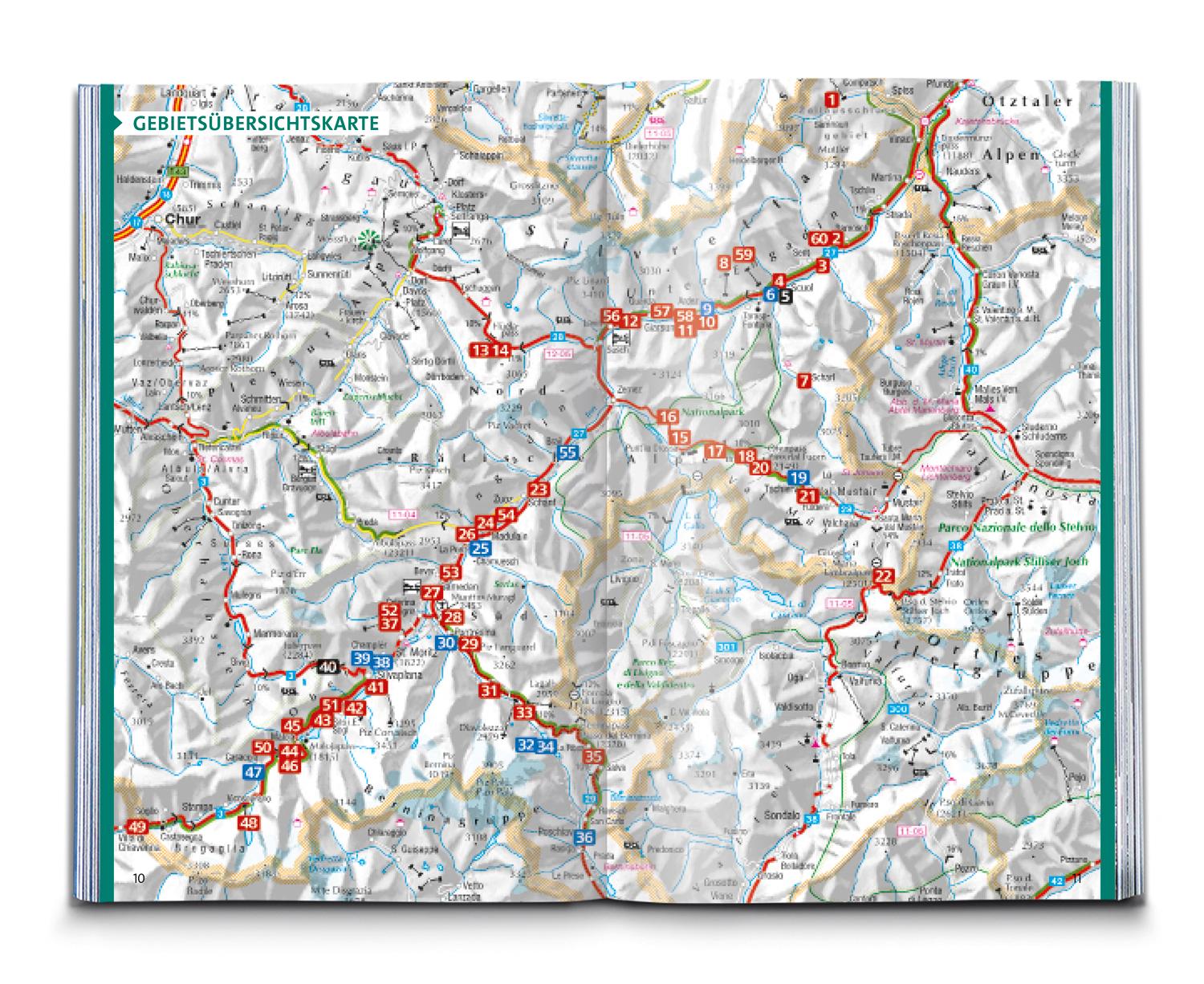KOMPASS Wanderführer Engadin und Südbünden, 60 Touren