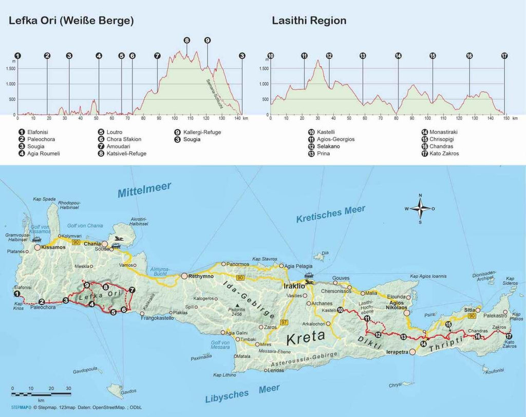 E4 Kreta Lefka Ori und Lasithi