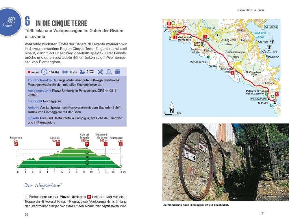 Wanderurlaubsführer Cinque Terre Ligurien