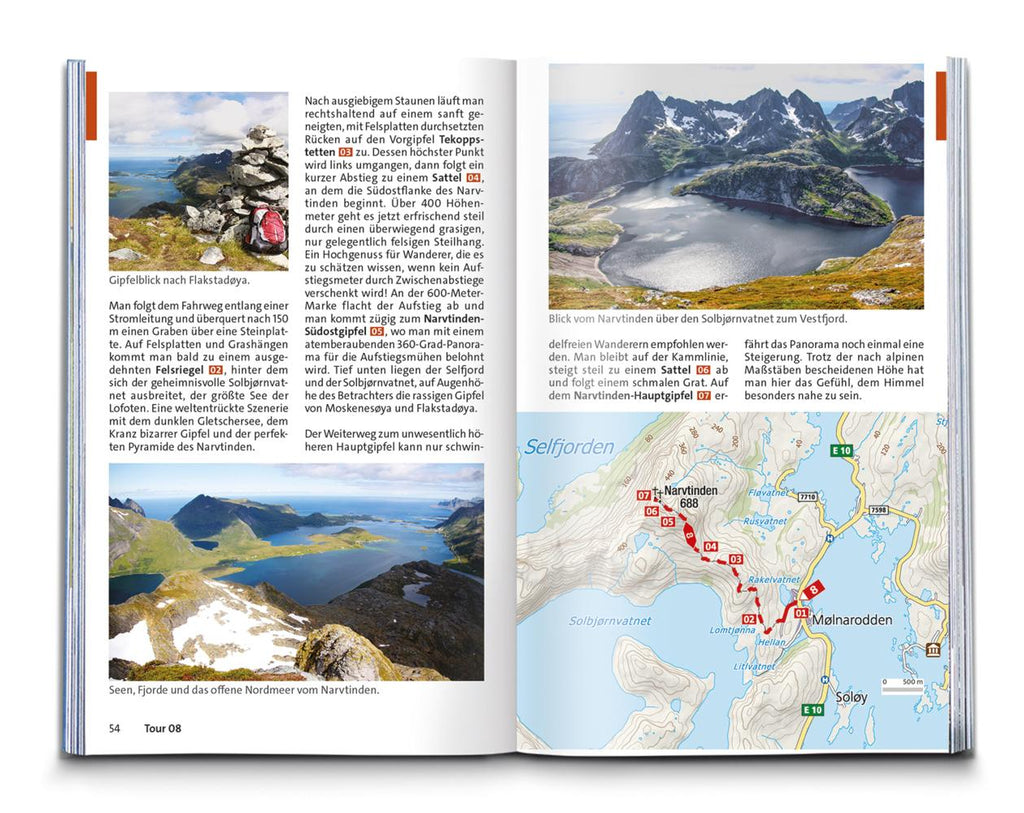 KOMPASS Wanderführer Lofoten, Vesterålen und Senja, 70 Touren mit Extra-Tourenkarte