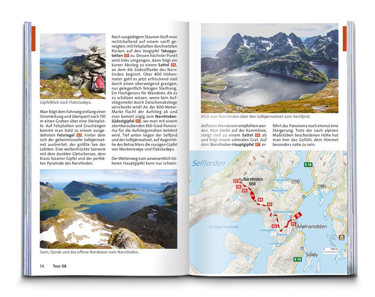 KOMPASS Wanderführer Lofoten, Vesterålen und Senja, 70 Touren mit Extra-Tourenkarte