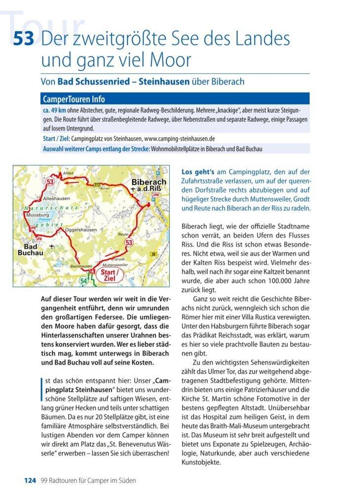 Die 99 schönsten Radtouren für Camper in Süddeutschland, Österreich, Südtirol und der Schweiz