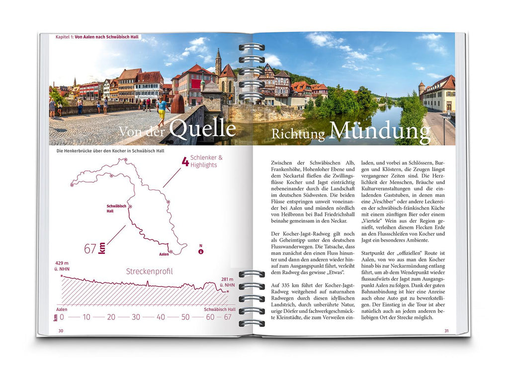 KOMPASS Radreiseführer Kocher-Jagst-Radweg