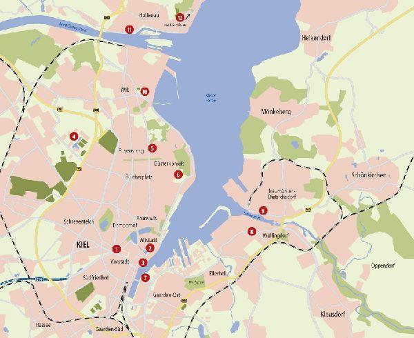 Zu Fuß durch Kiel