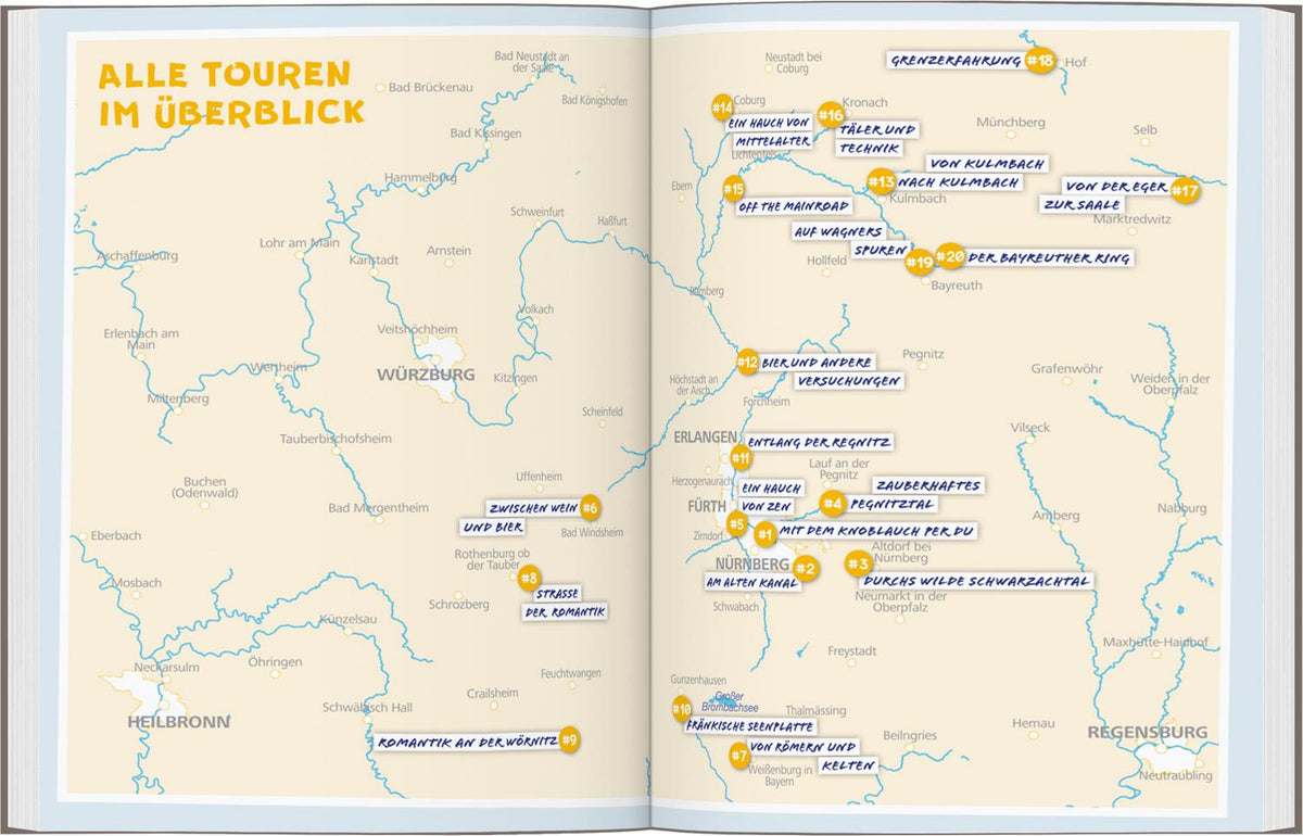 DUMONT Radelzeit in Mittelfranken & Oberfranken