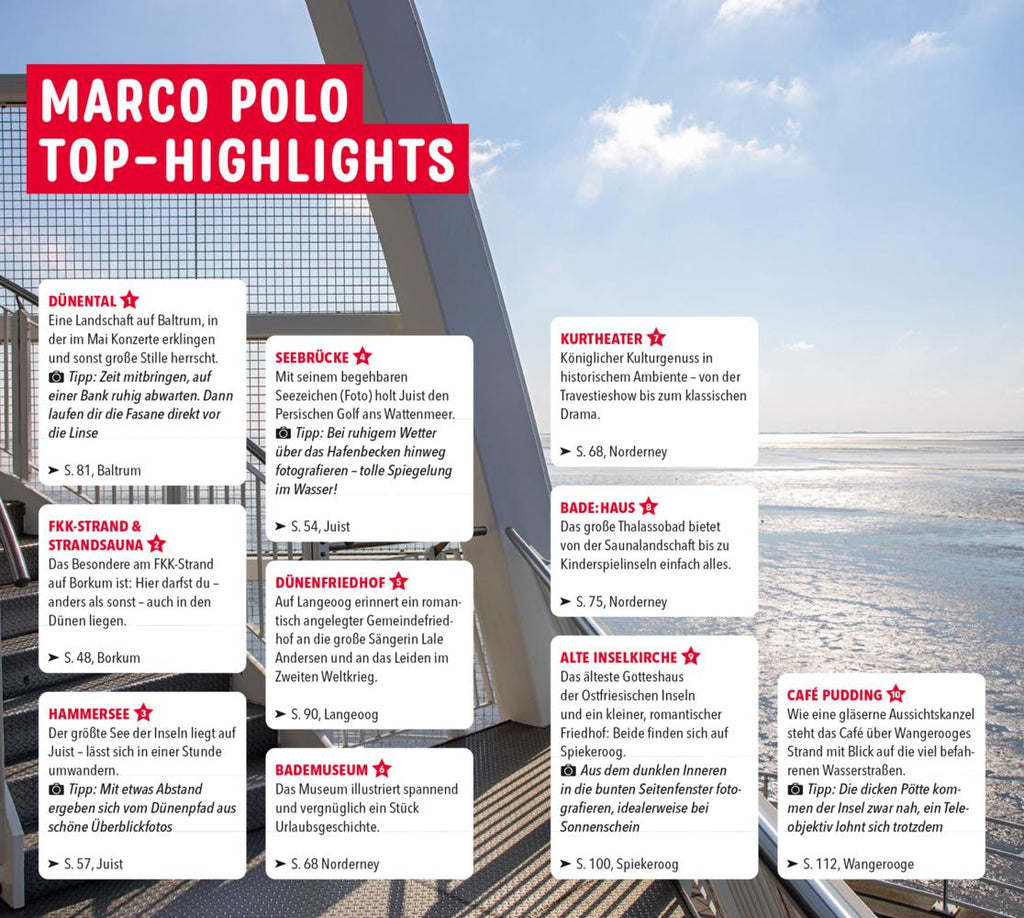 MARCO POLO Reiseführer Ostfriesische Inseln, Baltrum, Borkum, Juist, Langeoog, Norderney, Spiekeroog, Wangerooge