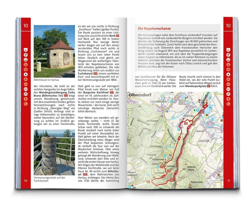 KOMPASS Wanderführer Oberlausitz, Lausitzer Heide-, Teich- und Bergland, mit Zittauer Gebirge, 55 Touren mit Extra-Tourenkarte