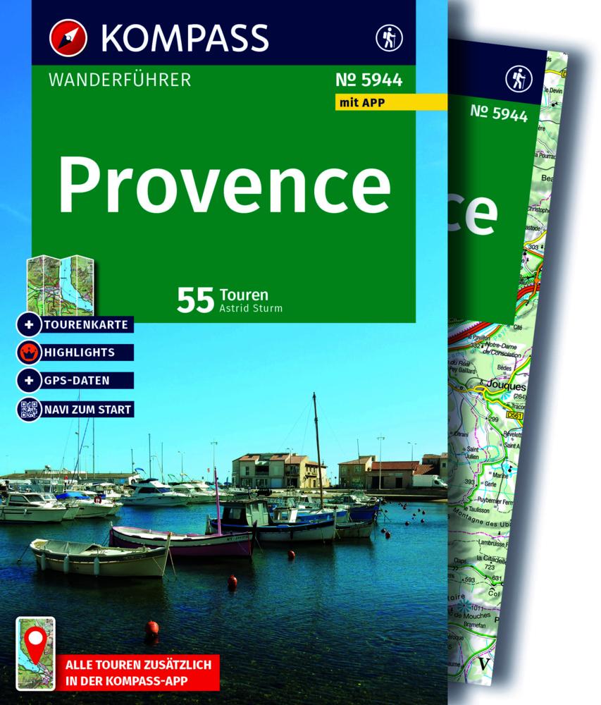 KOMPASS Wanderführer Provence, 55 Touren mit Extra-Tourenkarte