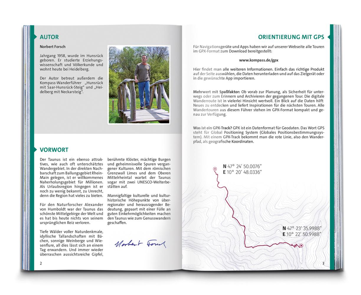 KOMPASS Wanderführer Taunus, Naturpark Taunus, Naturpark Rhein-Taunus, Lahn-Taunus, 60 Touren mit Extra-Tourenkarte