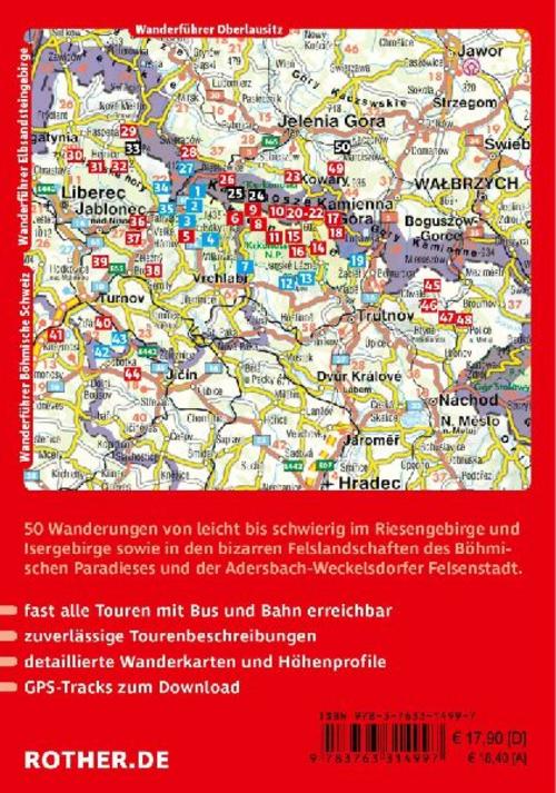ROTHER Wanderführer Riesengebirge. 50 Touren