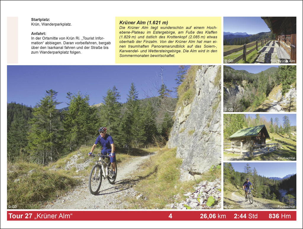 Mountainbike Touren Wetterstein - Karwendel West - Estergebirge