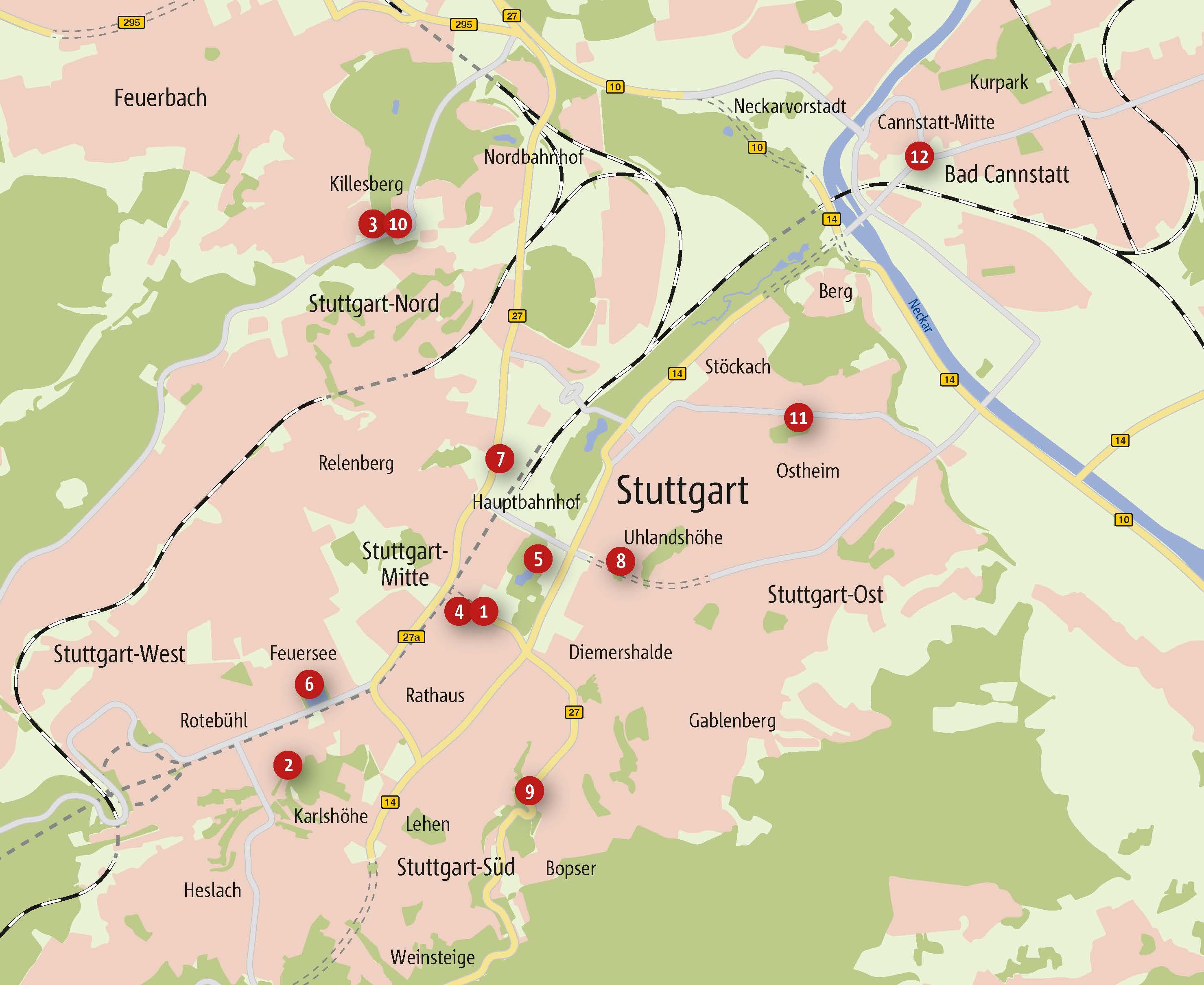 Zu Fuß durch Stuttgart