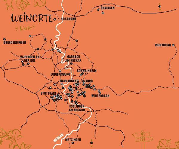 Weinorte in Württemberg