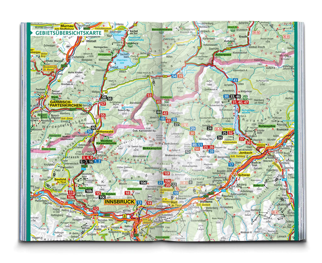 KOMPASS Wanderführer Naturpark Karwendel, 60 Touren mit Extra-Tourenkarte