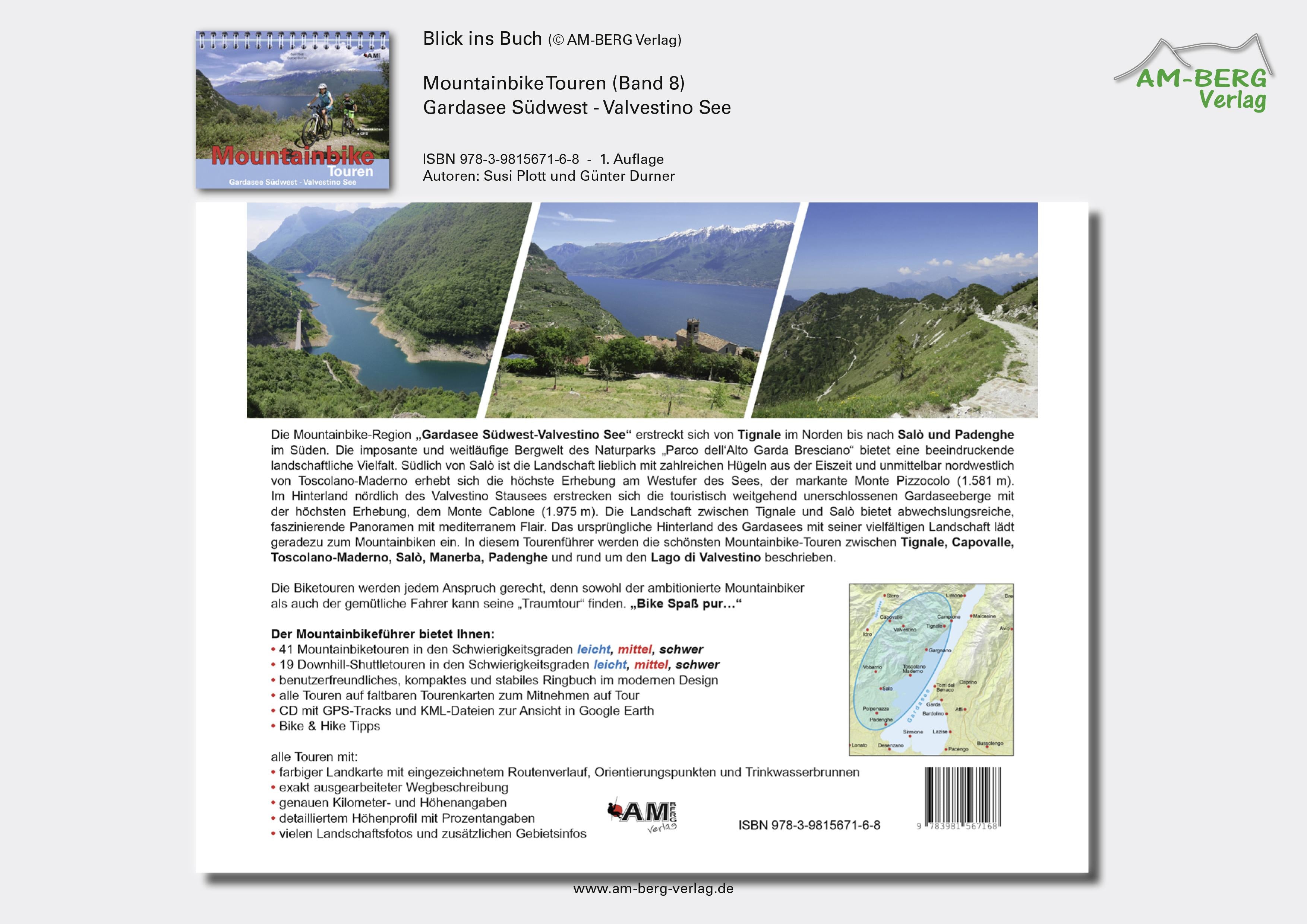 Mountainbike Touren Gardasee Südwest - Valvestino See