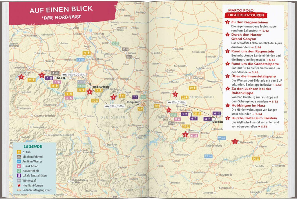 MARCO POLO OUTDOOR GUIDE Reiseführer Harz