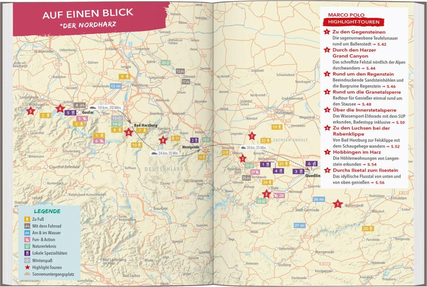 MARCO POLO OUTDOOR GUIDE Reiseführer Harz