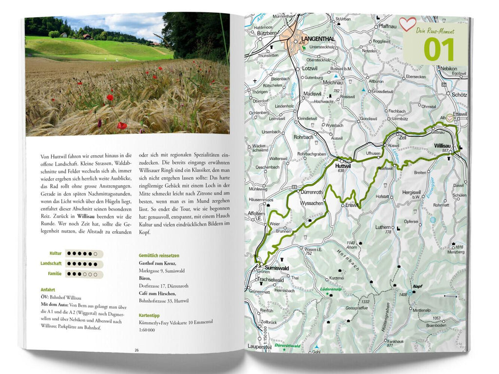 Kümmerly+Frey Raus und E-Biken Rundtouren Zentralschweiz - E-Bikeführer