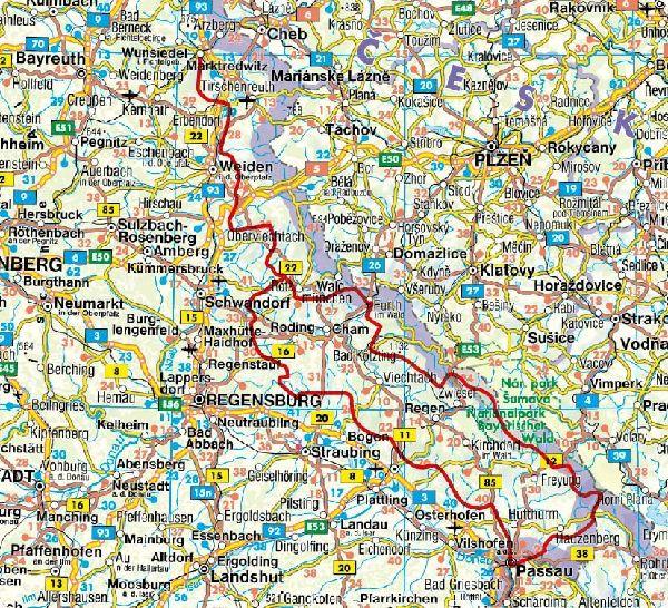 ROTHER Wanderführer Goldsteig. Alle Etappen der Nord- und der Südroute von Marktredwitz nach Passau