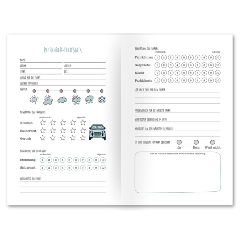 Beifahrer-Gästebuch zum 18. Geburtstag - Kreatives Auto-Gästebuch für Fahranfänger, Führerschein & Neues Auto