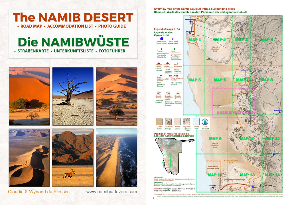 Das komplette Kartenset NAMIBIA Plus (4-teilig)