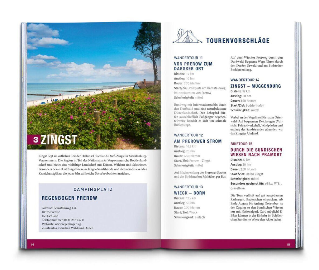 KOMPASS Camping, Wandern & Biken Deutschland - 50 Campingplätze zum Wandern und Biken