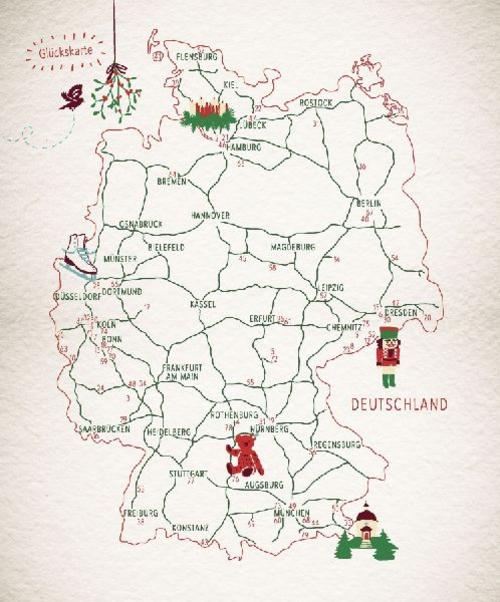Glücksorte rund um Weihnachten in Deutschland