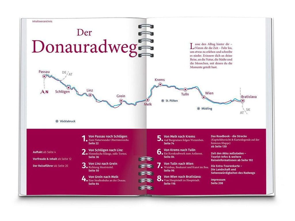 KOMPASS Radreiseführer Donauradweg Österreich