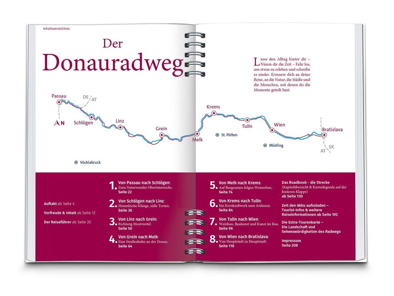 KOMPASS Radreiseführer Donauradweg Österreich