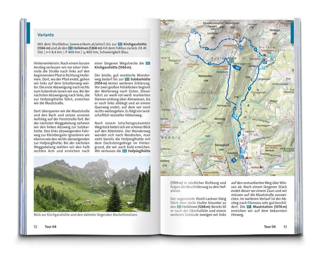 KOMPASS Wanderführer Dachstein-Tauern Ost, 70 Touren mit Extra-Tourenkarte
