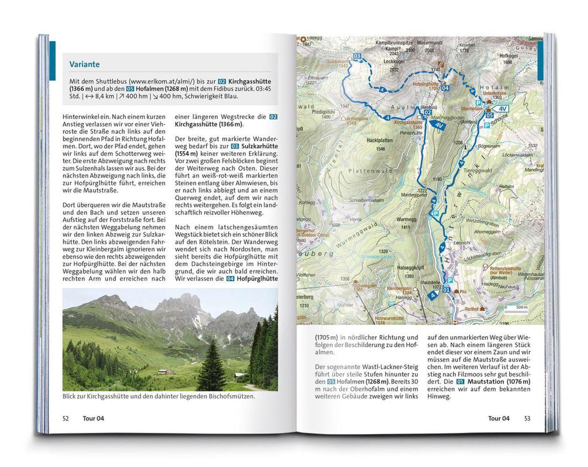 KOMPASS Wanderführer Dachstein-Tauern Ost, 70 Touren mit Extra-Tourenkarte