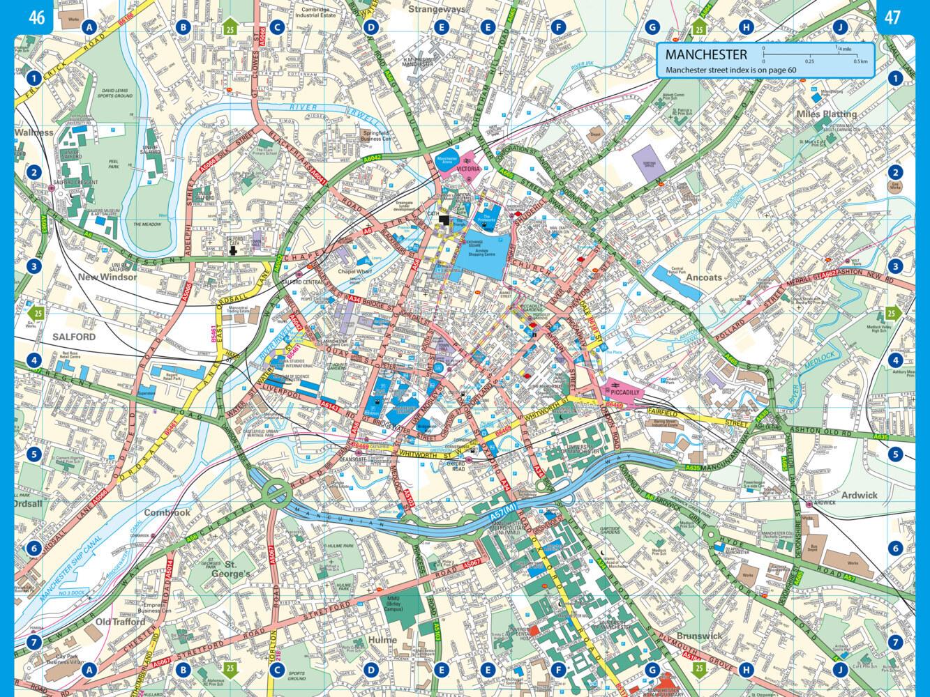 Großbritannien - Nordirland, Autoatlas 1:200.000 - 1:266.000, freytag & berndt