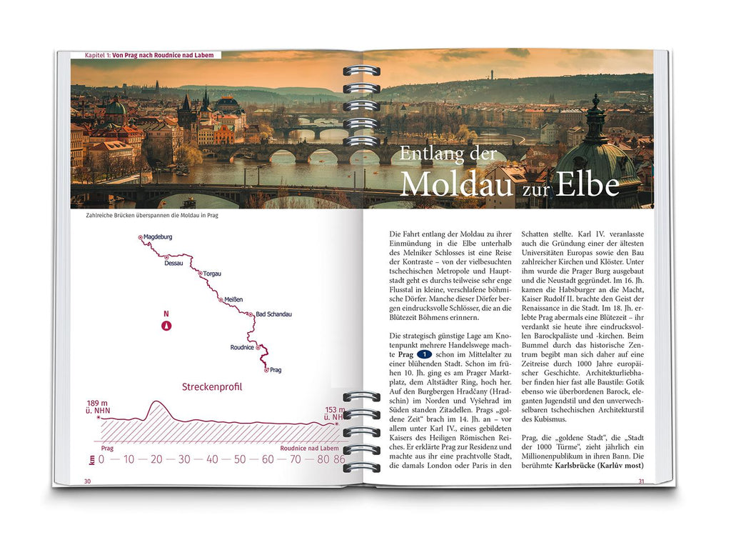 KOMPASS Radreiseführer Elberadweg, Von Prag nach Magdeburg