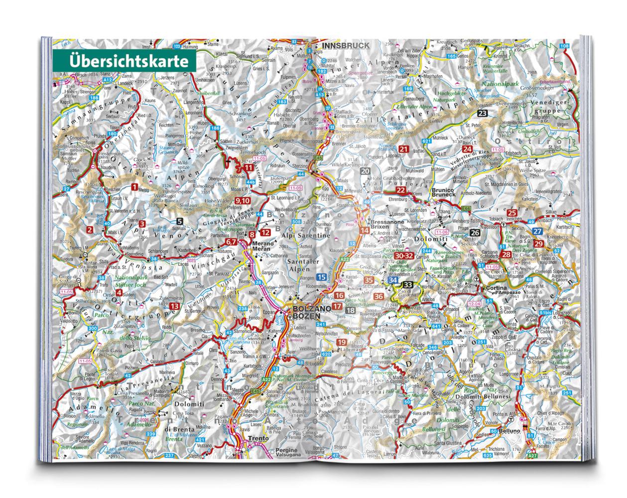 KOMPASS Wanderführer Südtiroler Hüttenwanderungen, 36 Touren mit Extra-Tourenkarte
