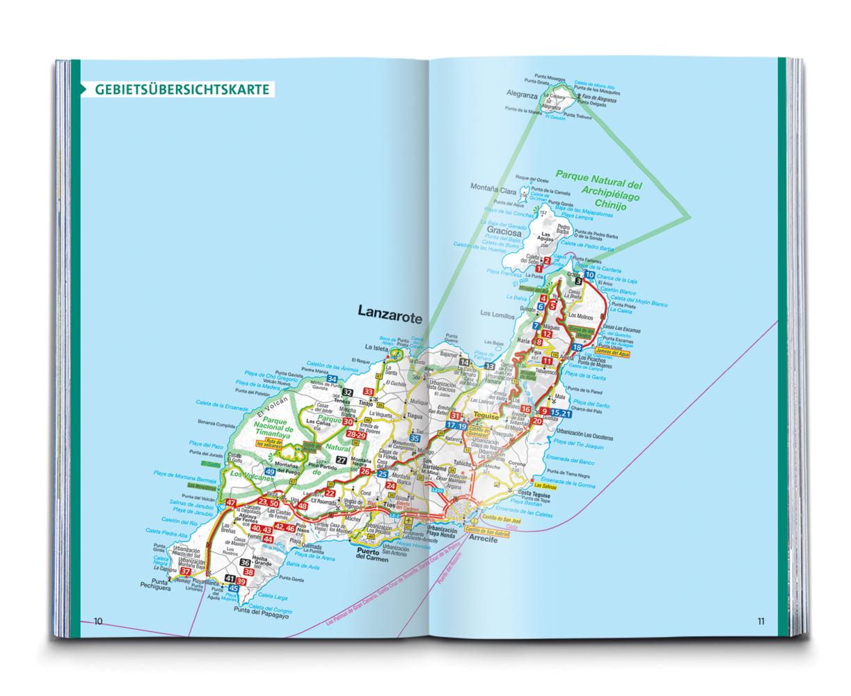 KOMPASS Wanderführer Lanzarote, 50 Touren mit Extra-Tourenkarte