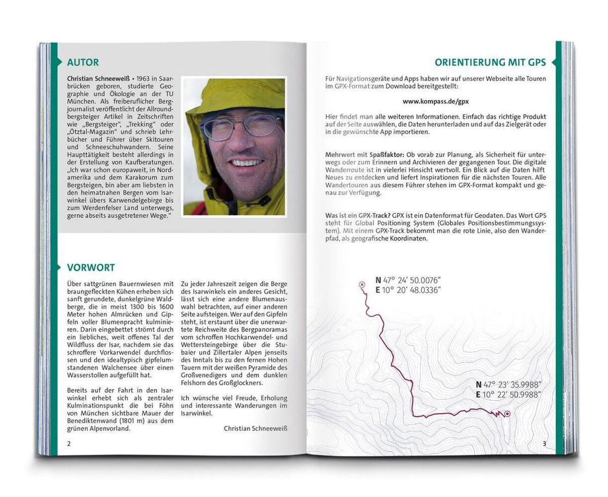 KOMPASS Wanderführer Isarwinkel, Bad Tölz, Lenggries, Walchensee, 60 Touren mit Extra-Tourenkarte