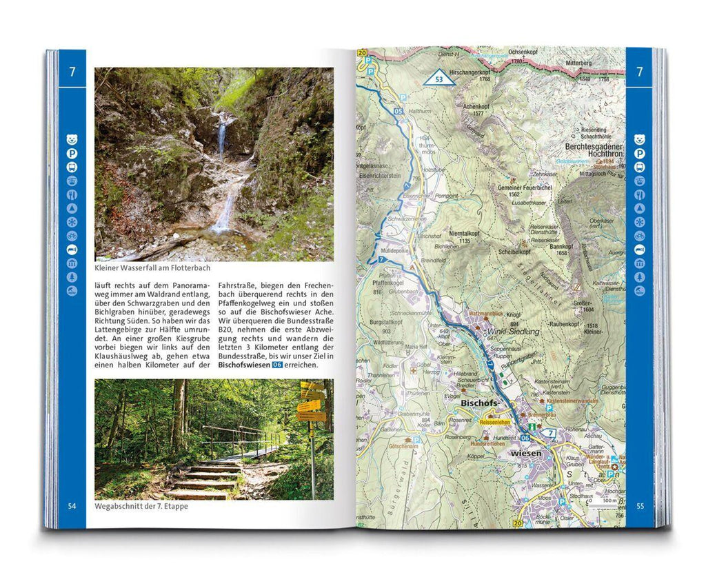 KOMPASS Wanderführer SalzAlpenSteig, Chiemsee, Königssee, Hallstätter See, 40 Touren mit Extra-Tourenkarte