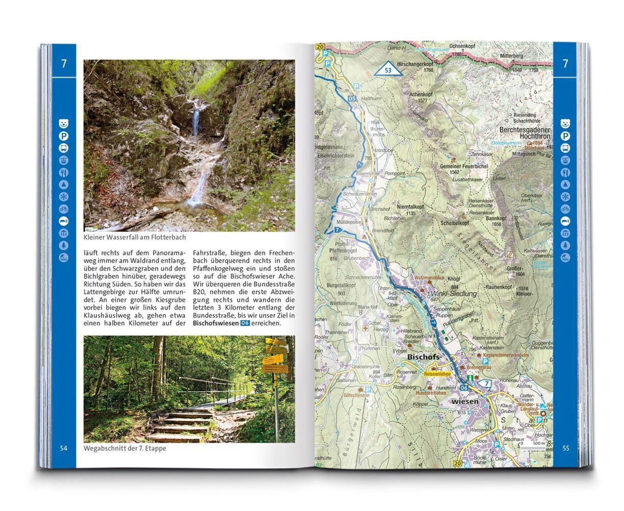 KOMPASS Wanderführer SalzAlpenSteig, Chiemsee, Königssee, Hallstätter See, 40 Touren mit Extra-Tourenkarte