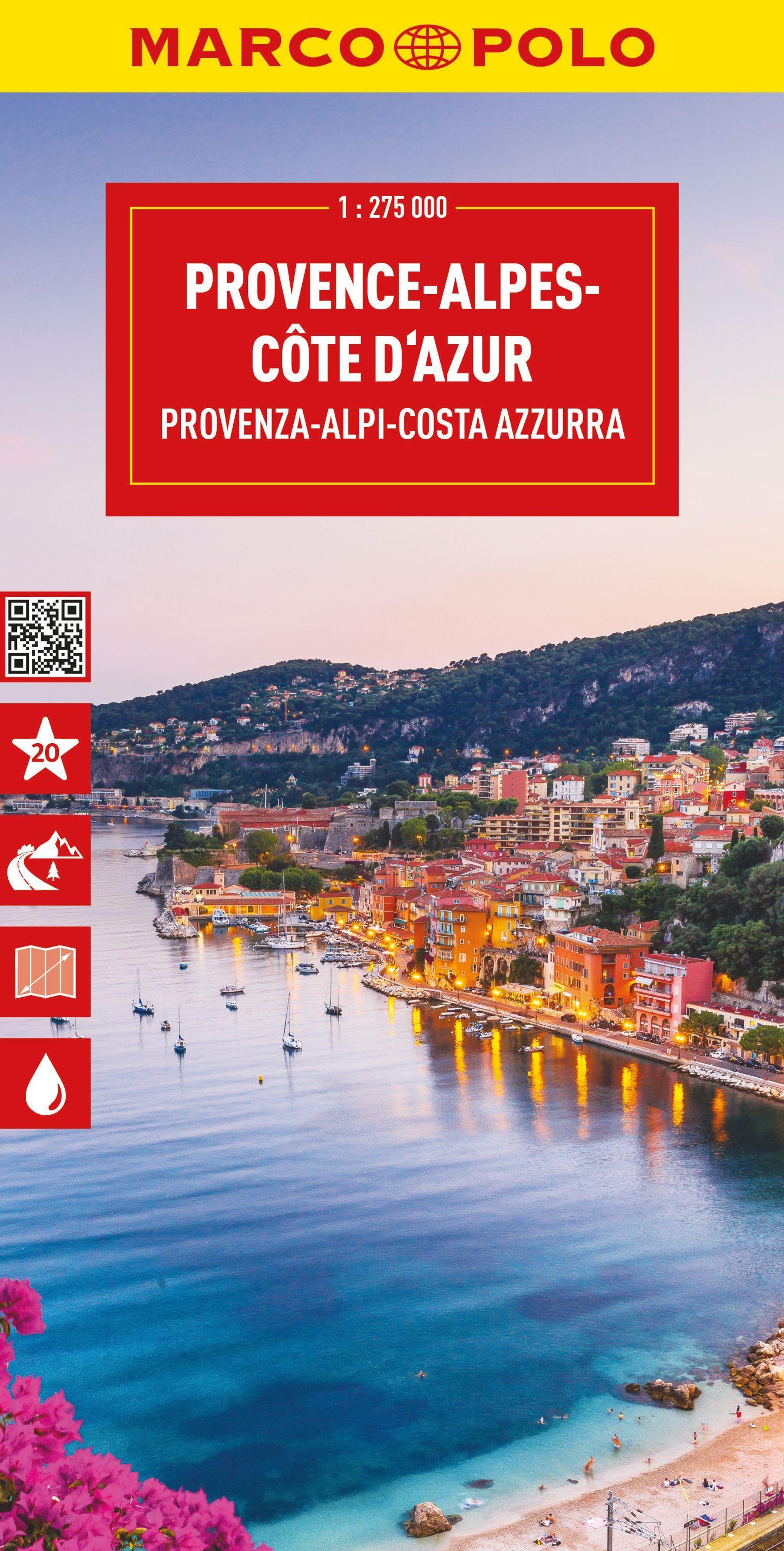 Provence Alps Cote D'Azur Marco Polo Map