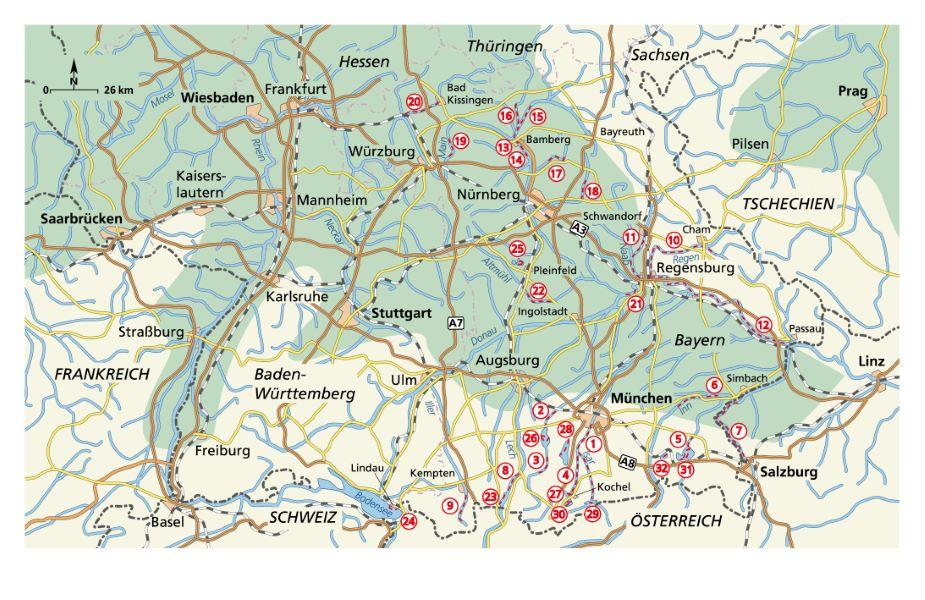 Die schönsten Kanutouren in Bayern