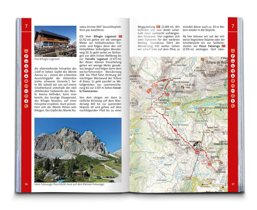 KOMPASS Wanderführer Dolomiten Höhenweg 1 bis 3, 71 Touren