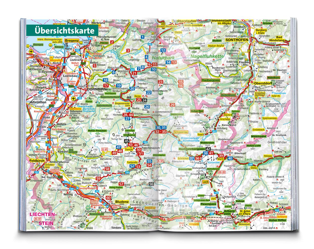 KOMPASS Wanderführer Bregenzerwald und Großes Walsertal, 60 Touren mit Extra-Tourenkarte